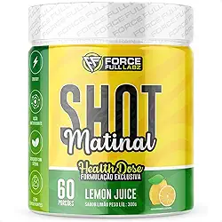 Shot Matinal vitamina c, própolis, cúrcuma, guarana e zinco, Sabor Limão, 300g, Force Full Labz