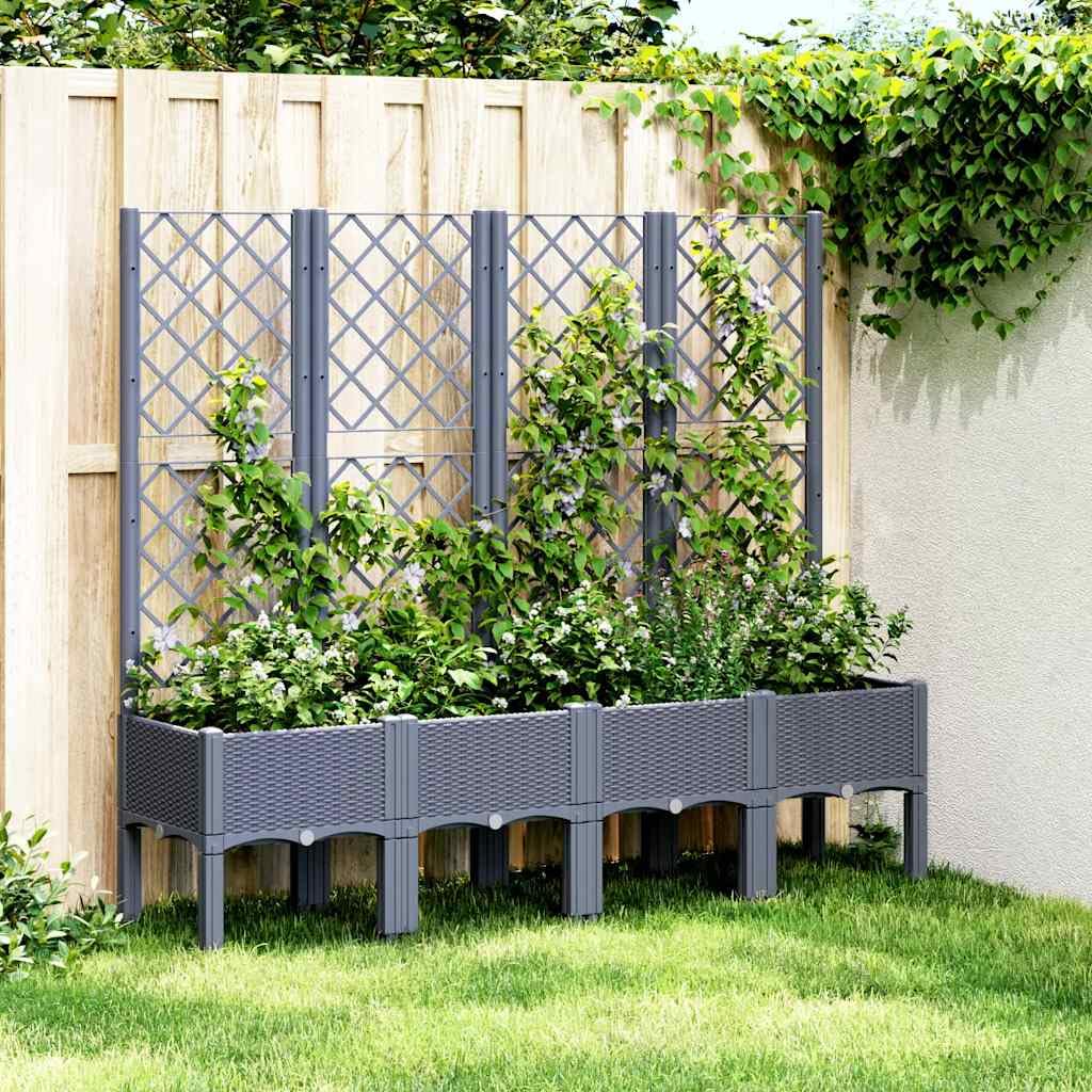 vidaXL Garden Planter with Trellis - Image 2