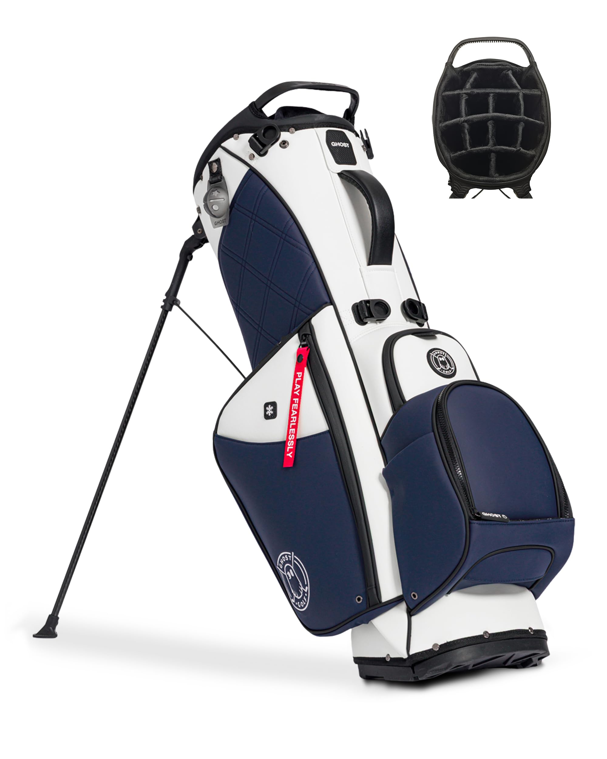 Amazon.co.jp: GHOST GOLF キャディバッグ ANYDAY 14分割 11インチ