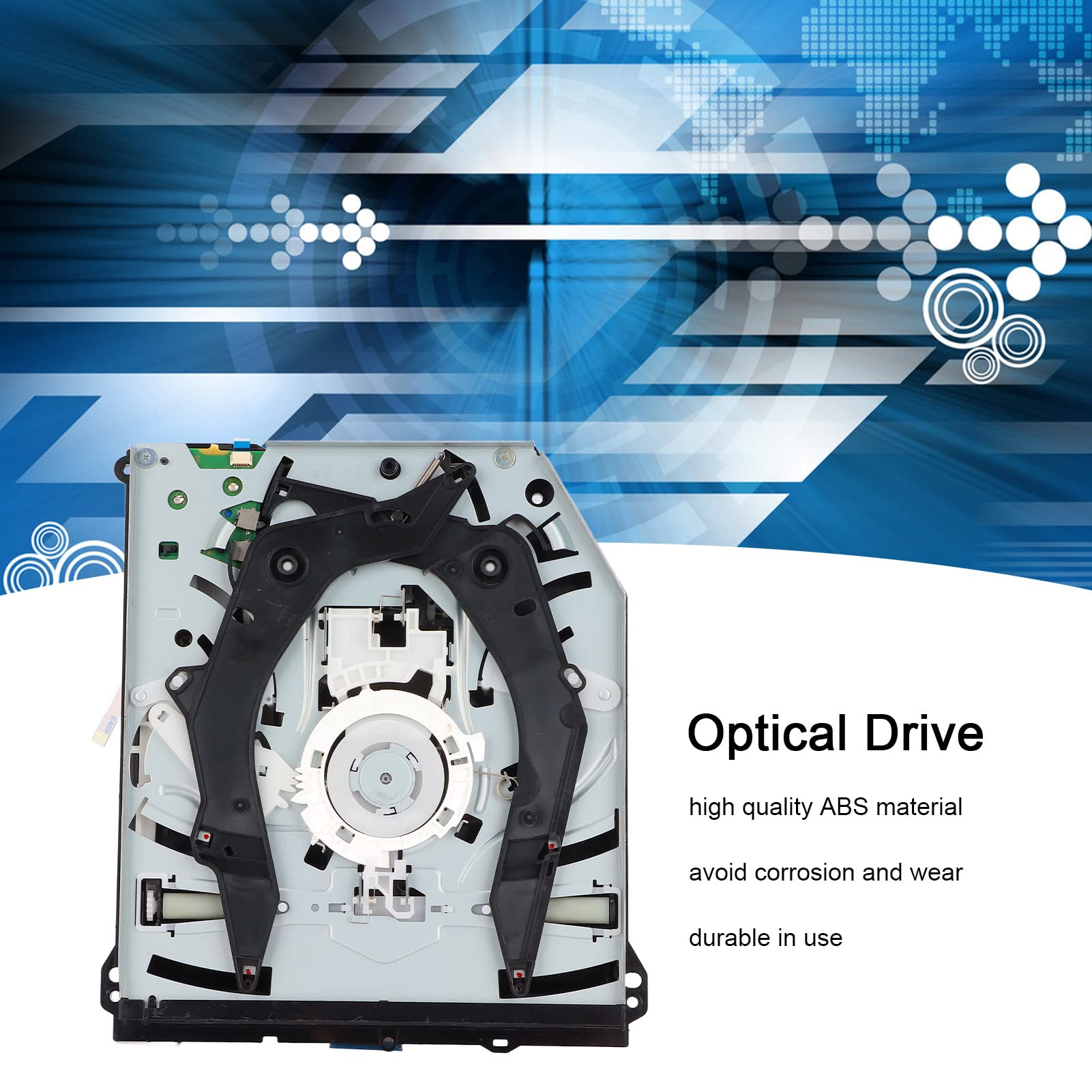 Elprico Unidad de CD de Repuesto para Unidad de Disco óptico KEM‑490 Unidad de CD Portátil con Chipset Profesional para Consolas 1200