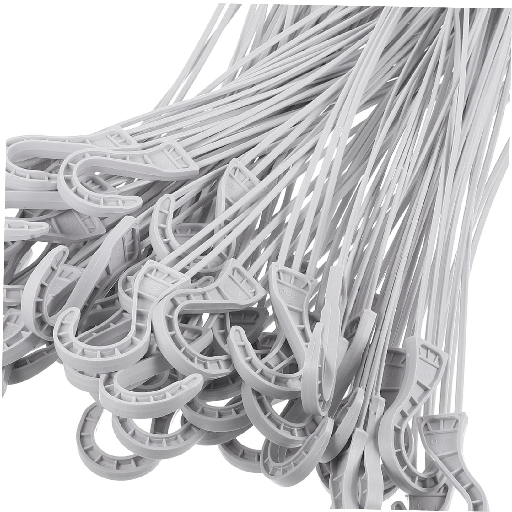Abaodam Crochet pour Pot de Fleurs Blanc en Plastique, 50 Pièces