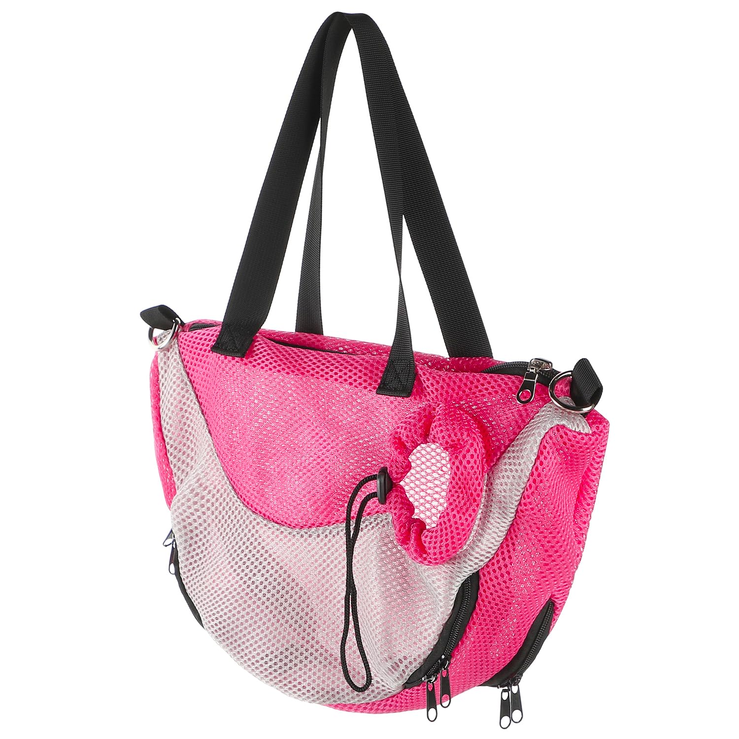 Portable Cat Carrier Breathable Mesh Small Dog Carry Bag 4kg Puppy Kitty Sling Carrier Pet Carriers Shoulder Tote Bag with Adjustable Shoulder Strap for Outdoor Traveling Subway Shopping