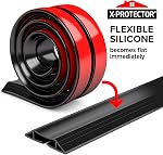 Floor Cord Cover by X-Protector – 5’ Overfloor Cord Protector – Self-Adhesive Power Cable Protector – Silicone Cord Protector – Ideal Extension Cord Cover to Protect Wires On Floor (60 in)