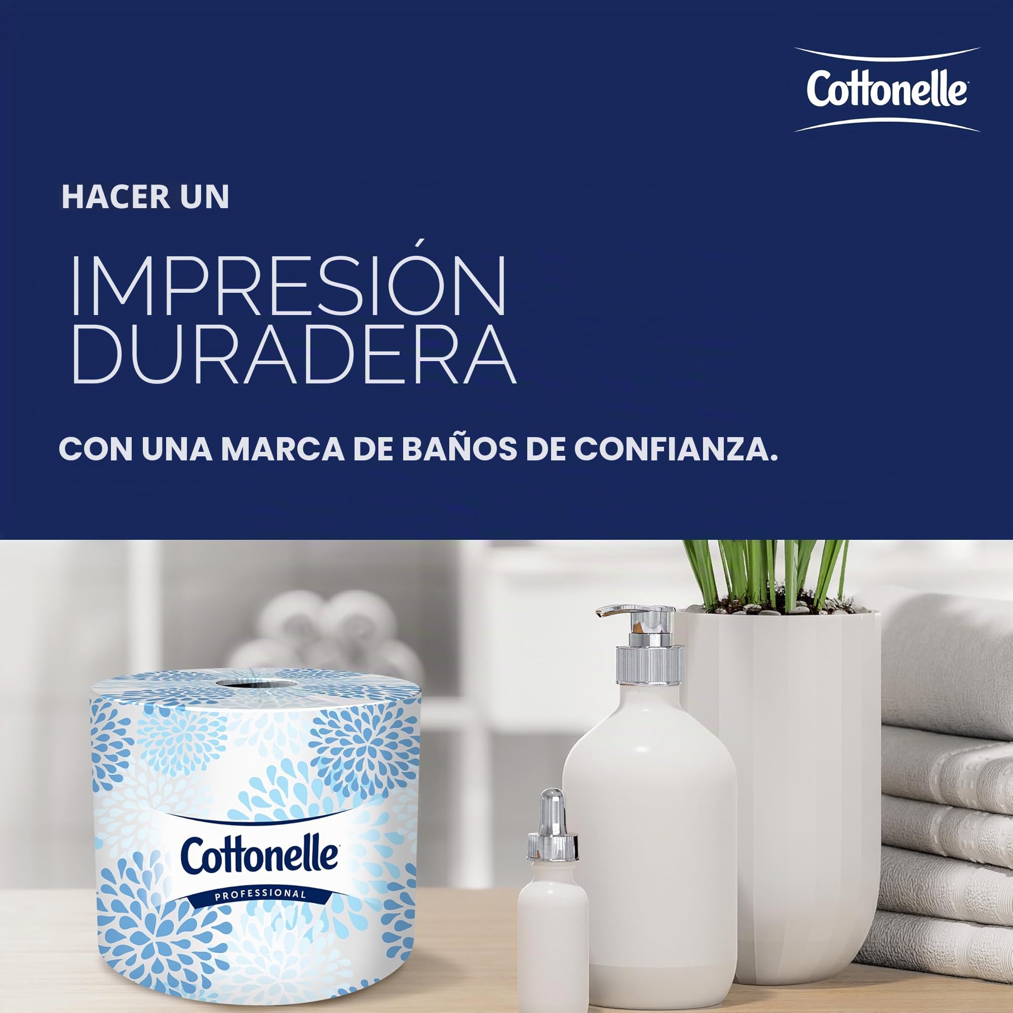 Kimberly-Clark 17713 Kleenex Cottone - Rollo de papel higiénico para baño, blanco, 27060