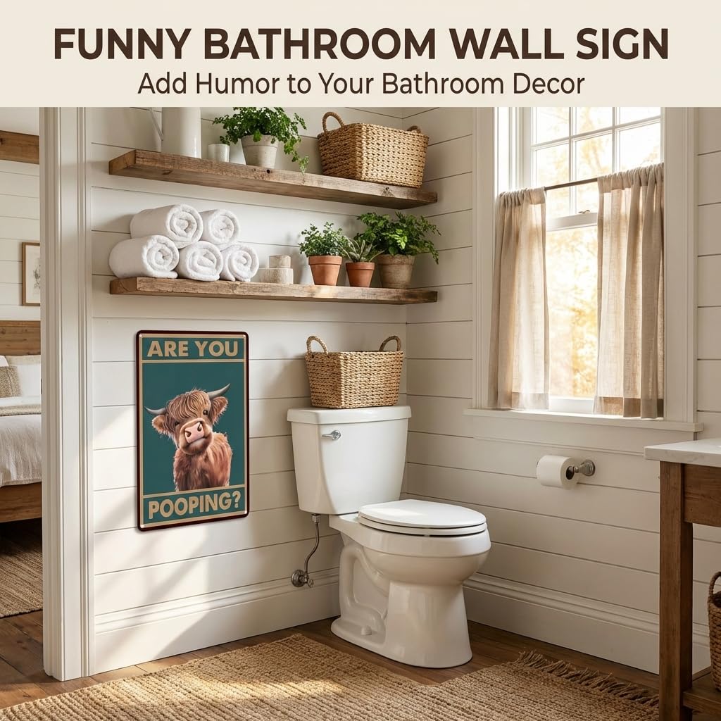 CREATCABIN Vee Bord toilet decor vintage retro tinnen bord metalen muurkunst plaque ijzeren schilderij poster decoratie voor badkamer toilet thuis 30
