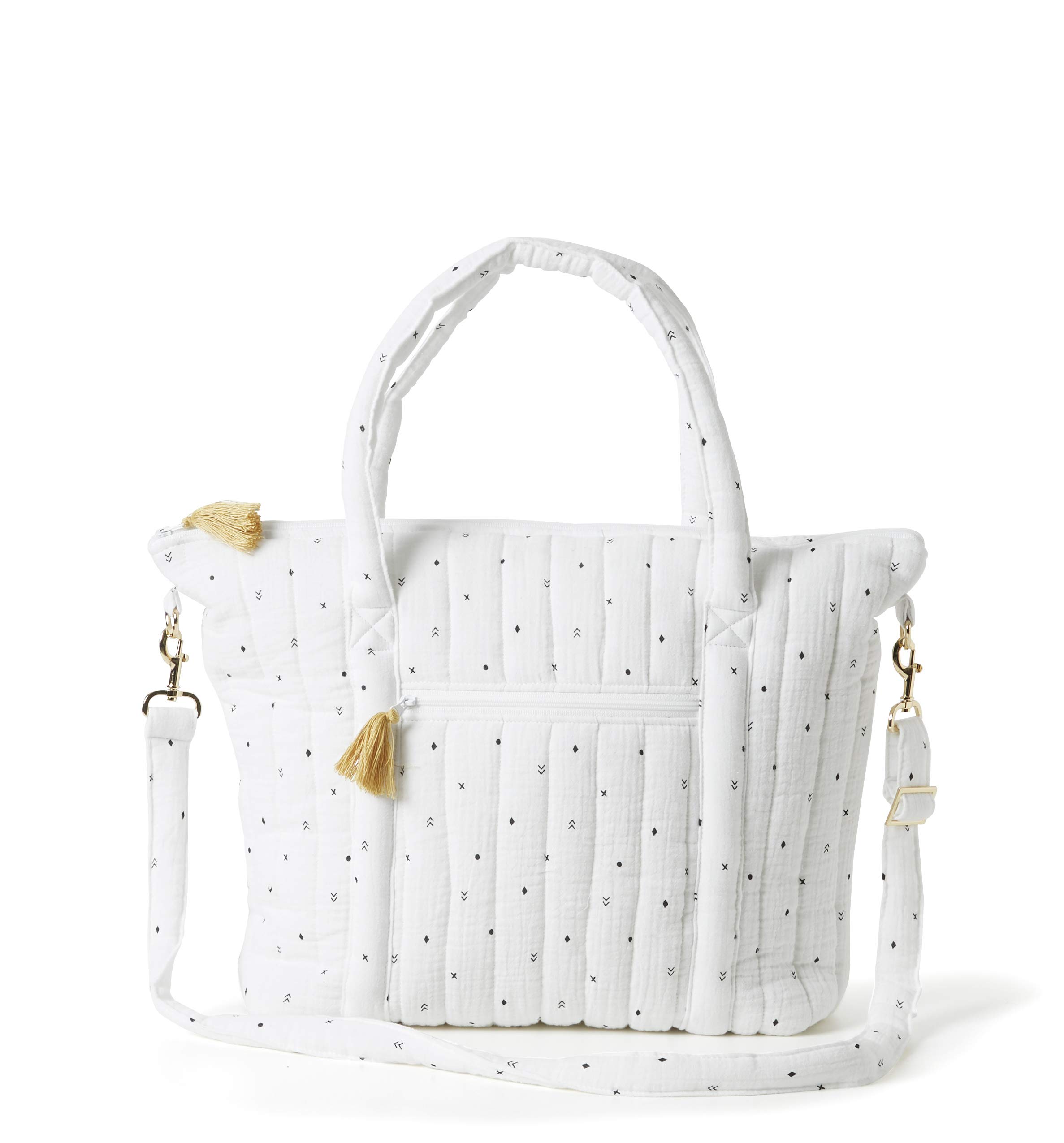 VERTBAUDET Sac à langer Plume ivoire imprimé TU