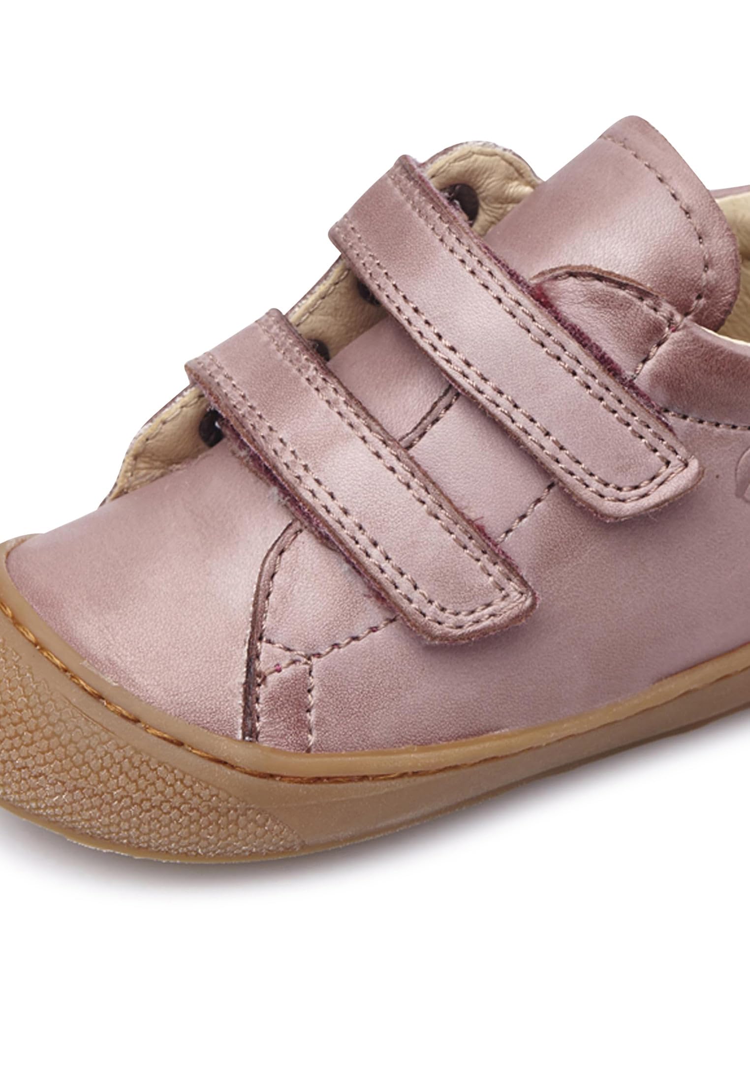 Naturino Cocoon VL buty do nauki chodzenia ze skóry nappa, brudny róż, brudny róż, 24 EU