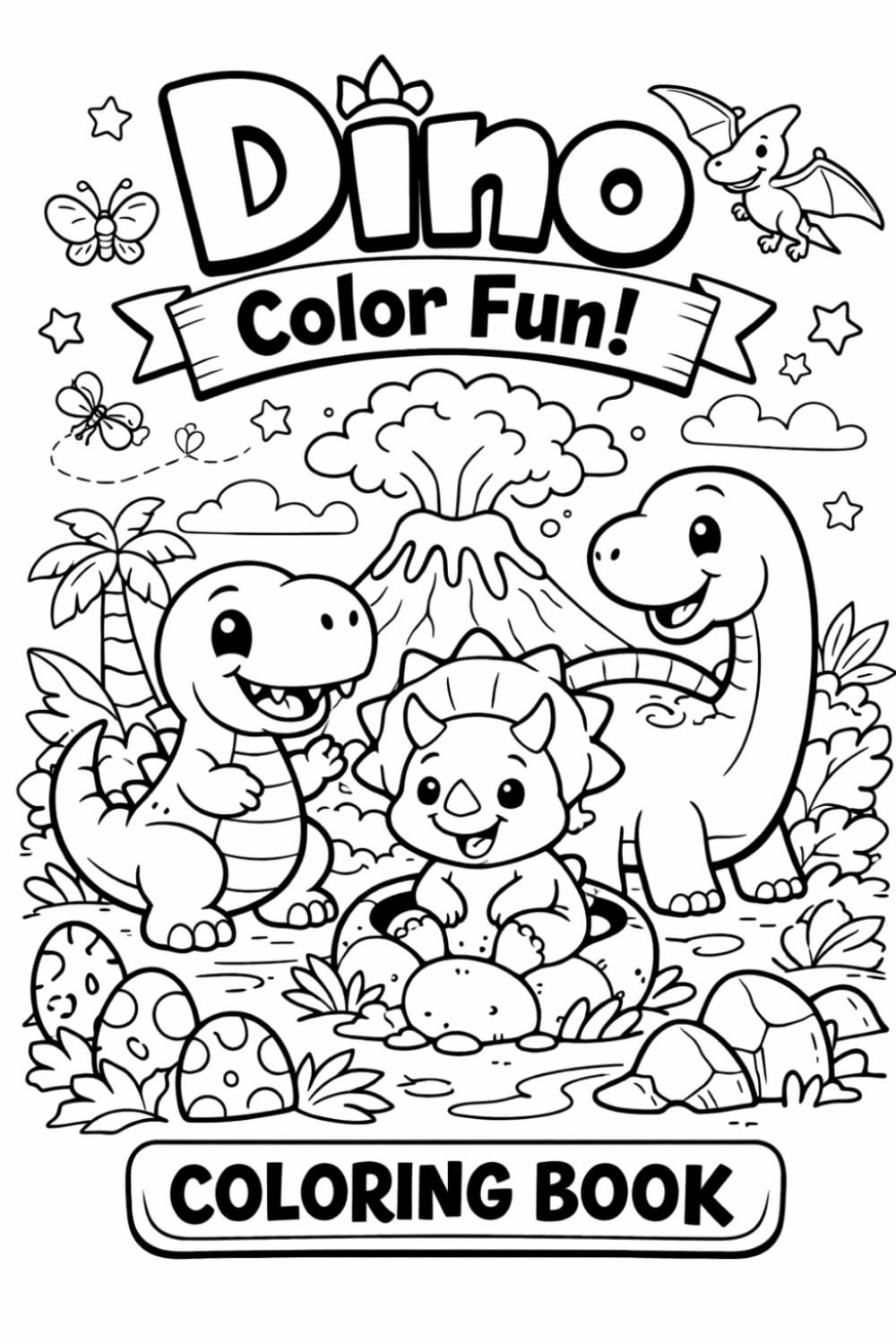 Little Dino Adventures (Little Learner Colouring Pages)