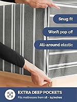 Vista 75 de Extra Deep Pocket Split King Sheets - 5 Piece Breathable & Cooling Bed Sheets - Hotel Luxury Bed Sheet Set - Soft, Wrinkle Free & Comfy - Easily