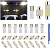 Vista 13 de 24 Piezas de Bombillas LED de Luz de Cúpula para Interior de Coche Kit de Bombillas de Repuesto 194 T10 DE3175 578 31mm 42mm para Mapa de Coche