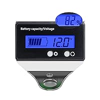 Vista 9 de Indicador de capacidad de batería de 12 V, 24 V, 36 V, 48 V, medidor de voltaje para carrito de golf con pantalla LCD, retroiluminación verde