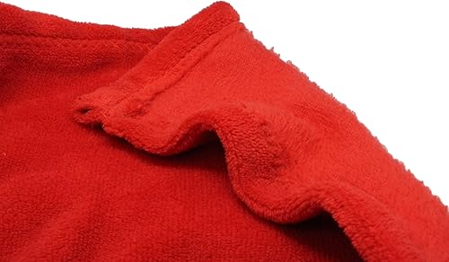 Miniatura 5 de Manta de forro polar rojo pequeña manta de felpa para sofá, franela suave y ligera de microfibra de viaje, 50 x 60 pulgadas (rojo)