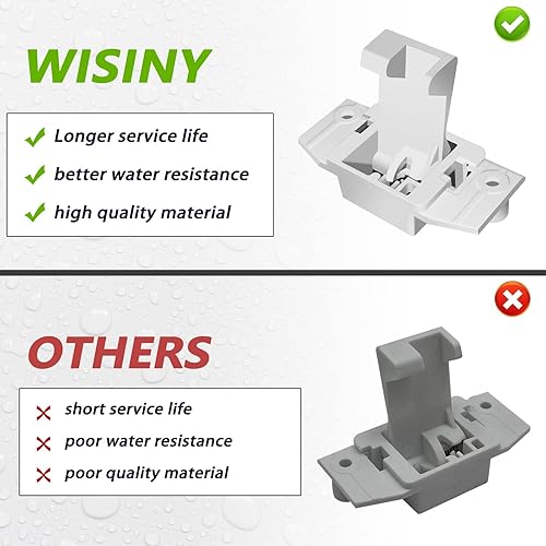 Miniatura 3 de WISINY WH02X24399 4455158 - Interruptor de bloqueo de tapa de lavadora compatible con Ge, piezas de repuesto para cerradura de cubierta de lavadora