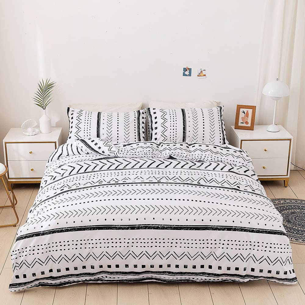 Photo 1 of NSR Boho White Aztec Comforter Set Full Queen Size