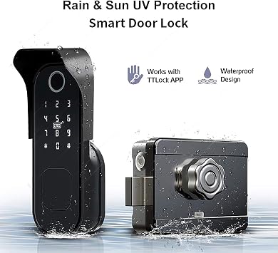 Smart WiFi Door Lock with Fingerprint & Keypad