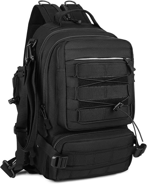 UBORSE Military Tactical Backpack Large MOLLE Army Assault Rucksack Waterproof Heavy Duty Daypack for Outdoor Hiking Camping Trekking Hunting Fishing