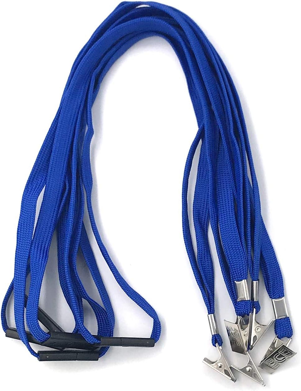 Beebel Blue Lanyards 25 Pack Breakaway Lanyard Comfortable Neck Straps Premium Bulk Lanyards Badge Bulldog Clip - Image 5