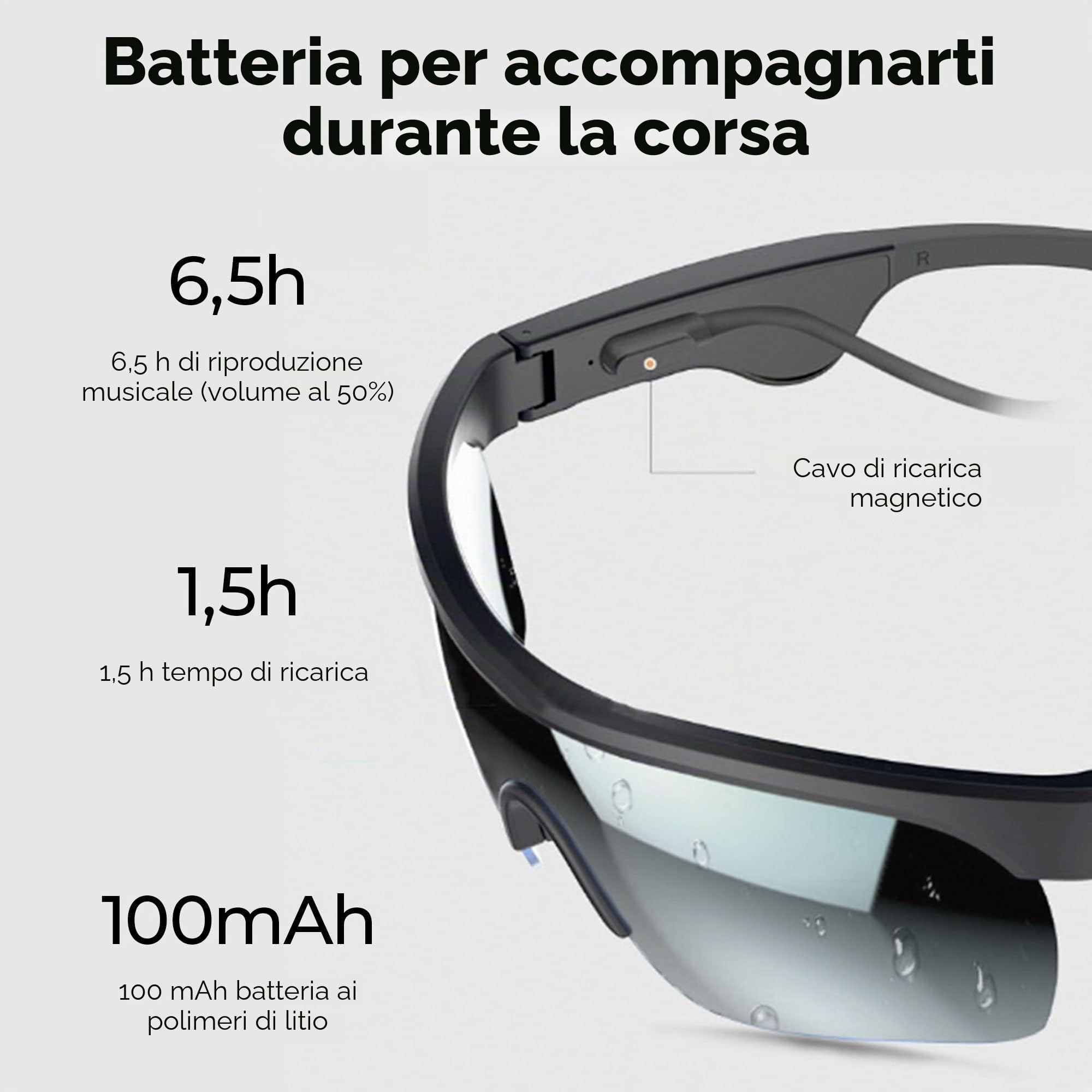 GAFAS DE SOL DEPORTIVAS CON AUDIO BLUETOOTH KSIX