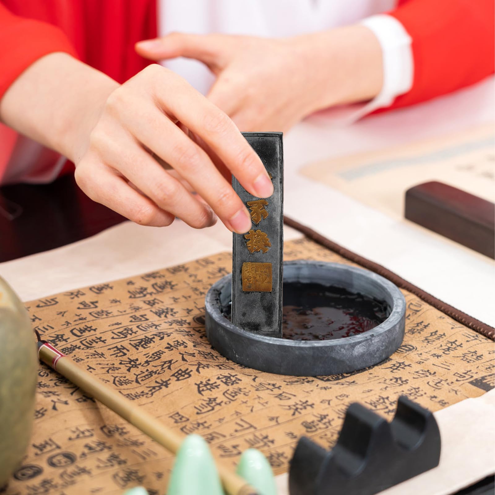 Bâtonnets D'encre Chinois pour Calligraphie, Débutants et Étudiants