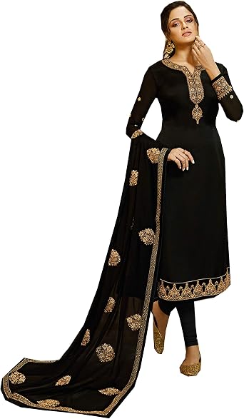 ZIYA Womens Ethnic wear Embroidered Straight Salwar Kameez Suit Nitya 4201-4209