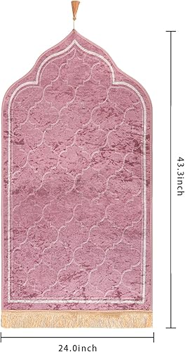 Miniatura 3 de Alfombra de oración musulmana, alfombra islámica para oraciones musulmanas, gran regalo de Ramadán para hombres musulmanes, mujeres, alfombra
