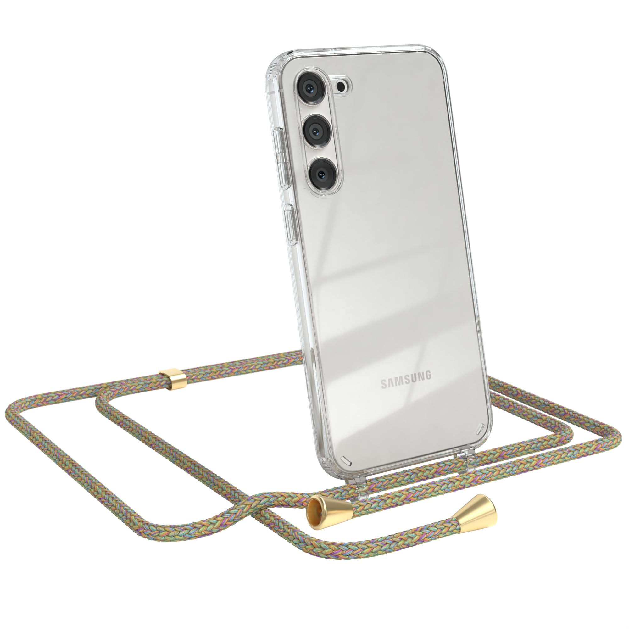 EAZY CASE Handykette Handykette kompatibel mit Samsung Galaxy S23 Plus – Rainbow Schutzcase