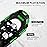 Odoland 4-in-1 Snowshoes Snow Shoes for Men and Women with Trekking Poles, Carrying Tote Bag and Waterproof Snow Leg Gaiters, Lightweight Aluminum Alloy Snow Shoes, Green, Size 25\'\'