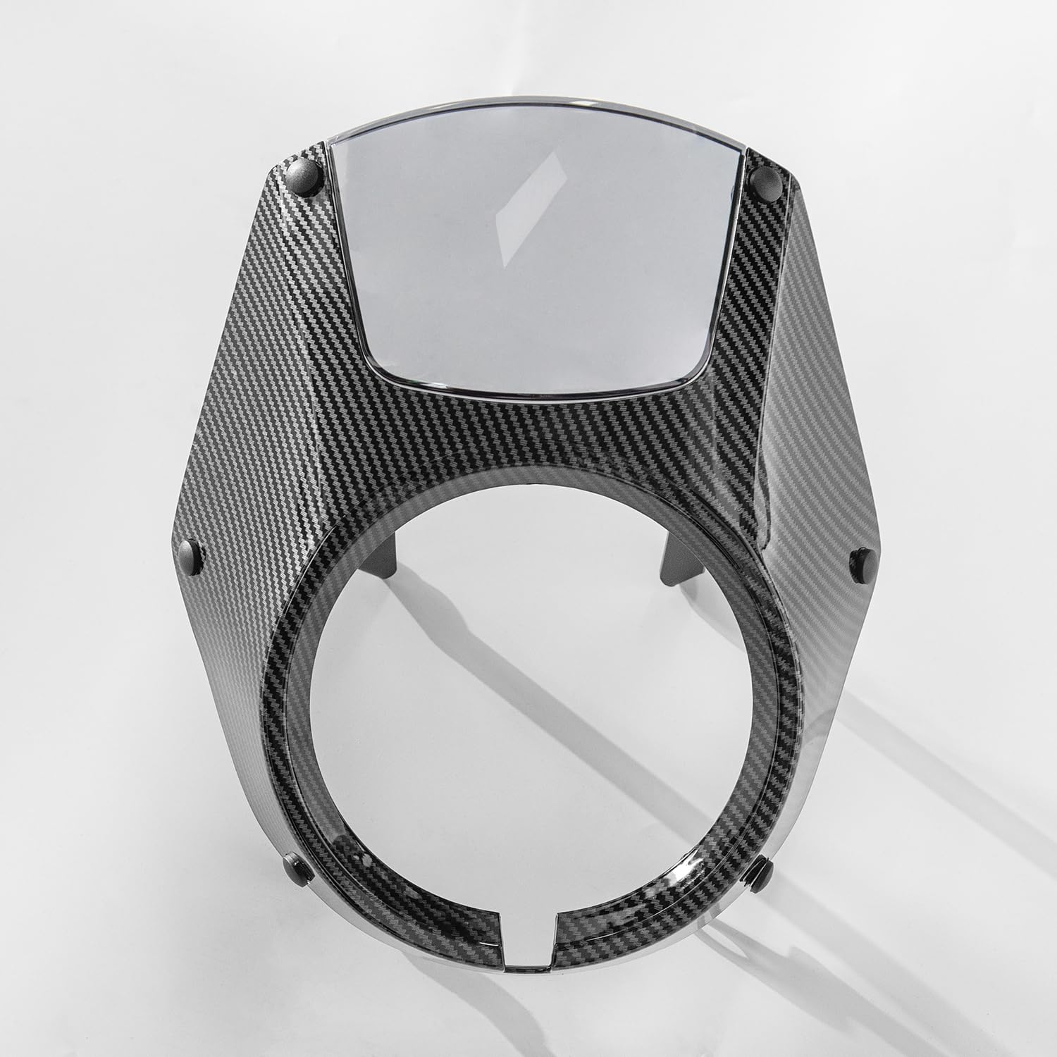 Cupolino Proteggi Faro Per Moto CL SCL 250 300 500 – Maschera Parabrezza In ABS, Effetto Carbonio (Modelli 2023-2024) - 2