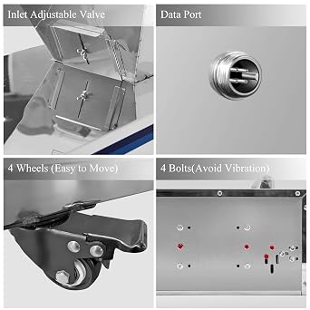 Hanchen Powder Filling Machine LCD Display Automatic Powder Filler 20-3000G Particle Filling Machine for Bag Bottle Bucket Filling Powder Tea Seeds Grains Components 110v