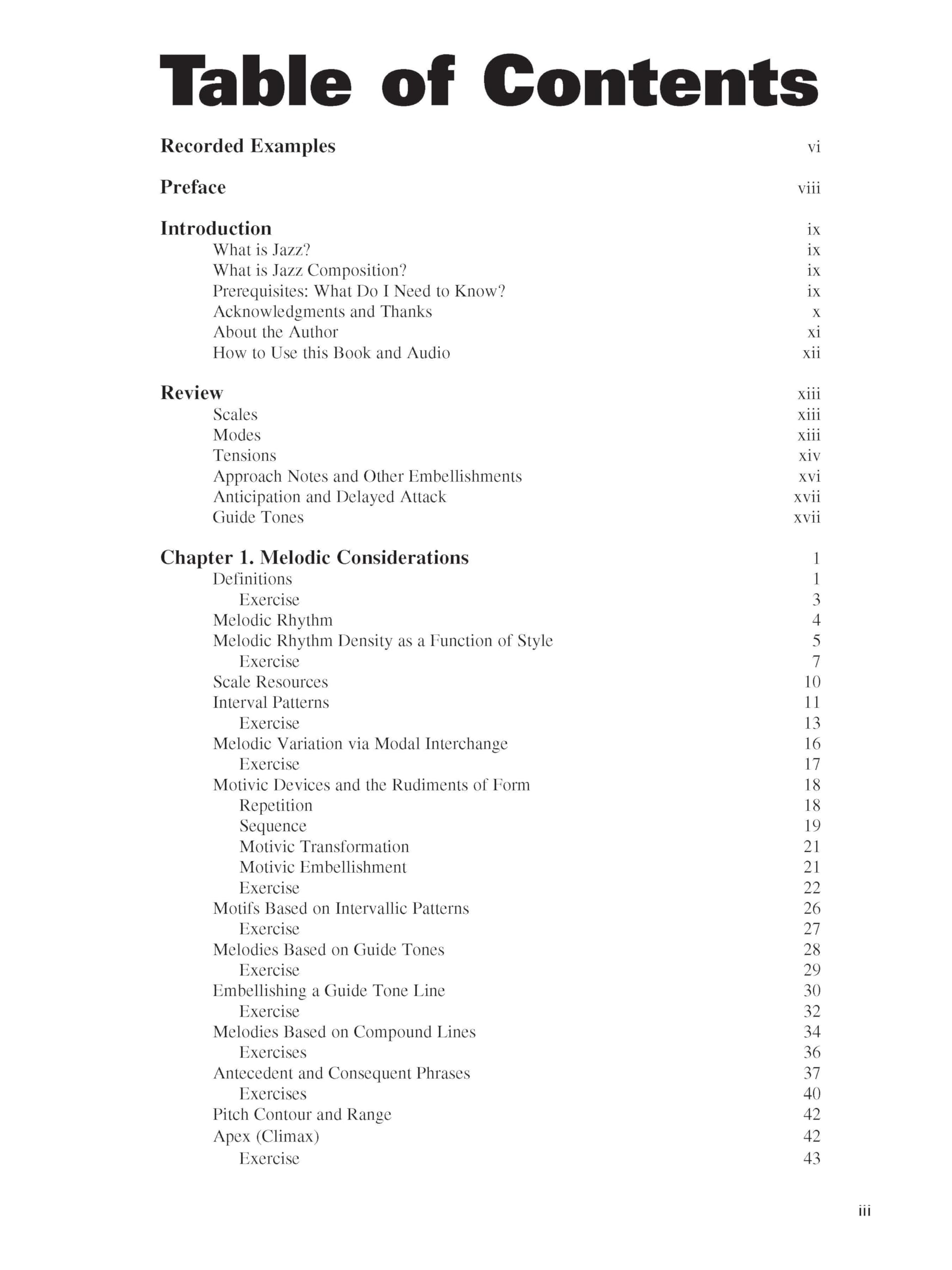 Jazz Composition: Theory and Practice