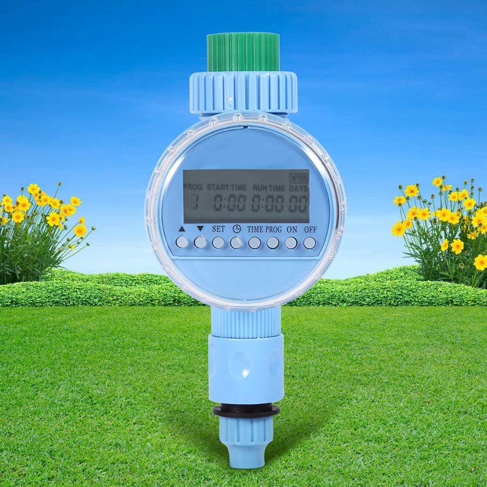 1x AC Garden Auto Water Saving Irrigation Controller LCD Digital Watering Timer Automatic Irrigation Equipment US Plug : Patio, Lawn & Garden