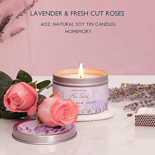 Miniatura 4 de Homemory Velas perfumadas de vainilla y perejil velas perfumadas para el hogar velas de soja aromaterapia velas no tóxicas con aceites esenciales