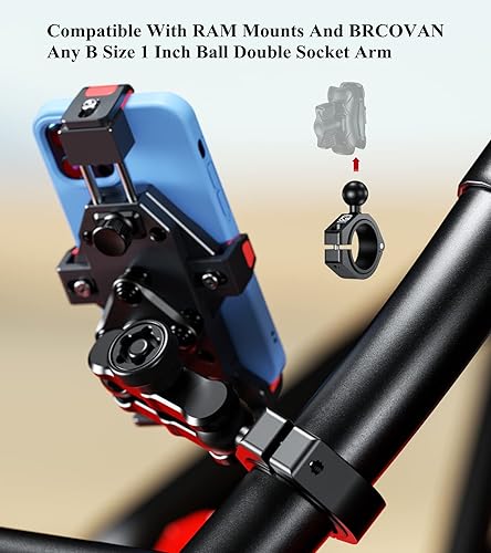 Miniatura 7 de BRCOVAN Soporte de abrazadera de barra grande de 1 pulgada, apto para rieles redondos de 1.5 pulgadas, 1.65 pulgadas, 1.75 pulgadas, 1.85 pulgadas,