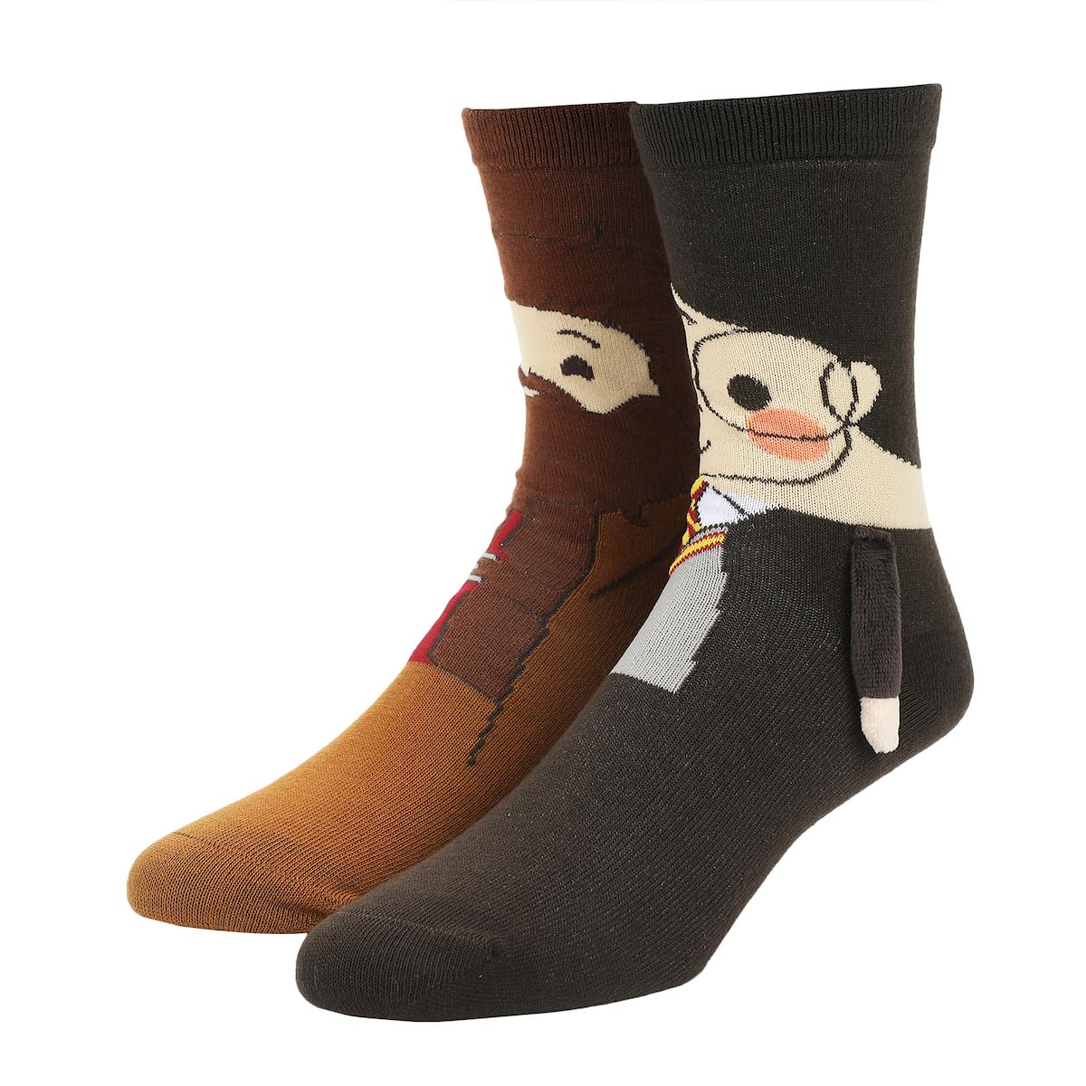 Bioworld Harry Potter Harry & Hagrid - Calcetines casuales para mujer con brazos 3D