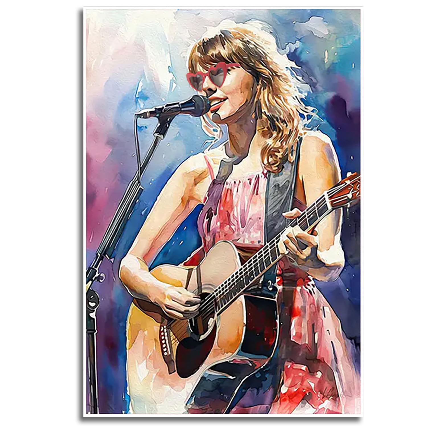 Popular Music Singer Wall Art Music Studio Canvas Wall Decor Posters Print for Bar Living Room Bedroom Office Home Decoration