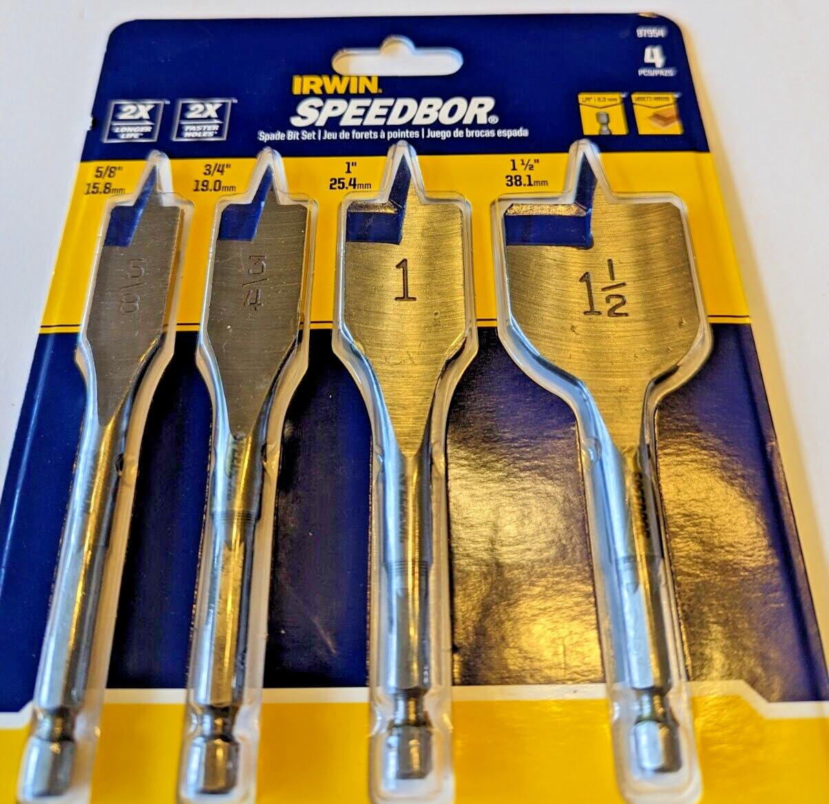4PC Spade Bit Set