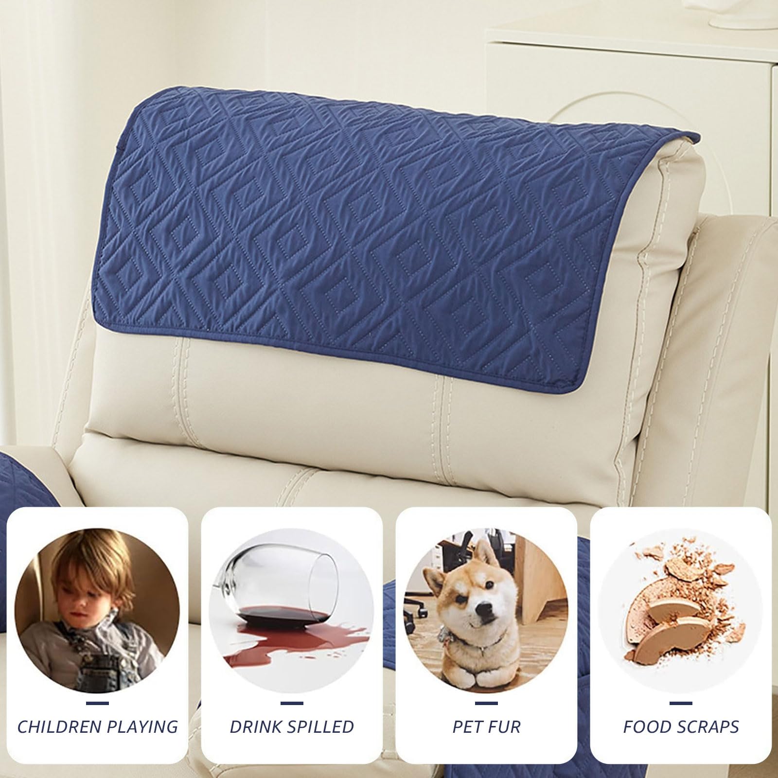 Chiné - Sofa - 3-zit Bank - Chaise Longue Links - Grijs Gespikkeld Zacht Zittende Polyester Stof Stalen Pootjes Zwart