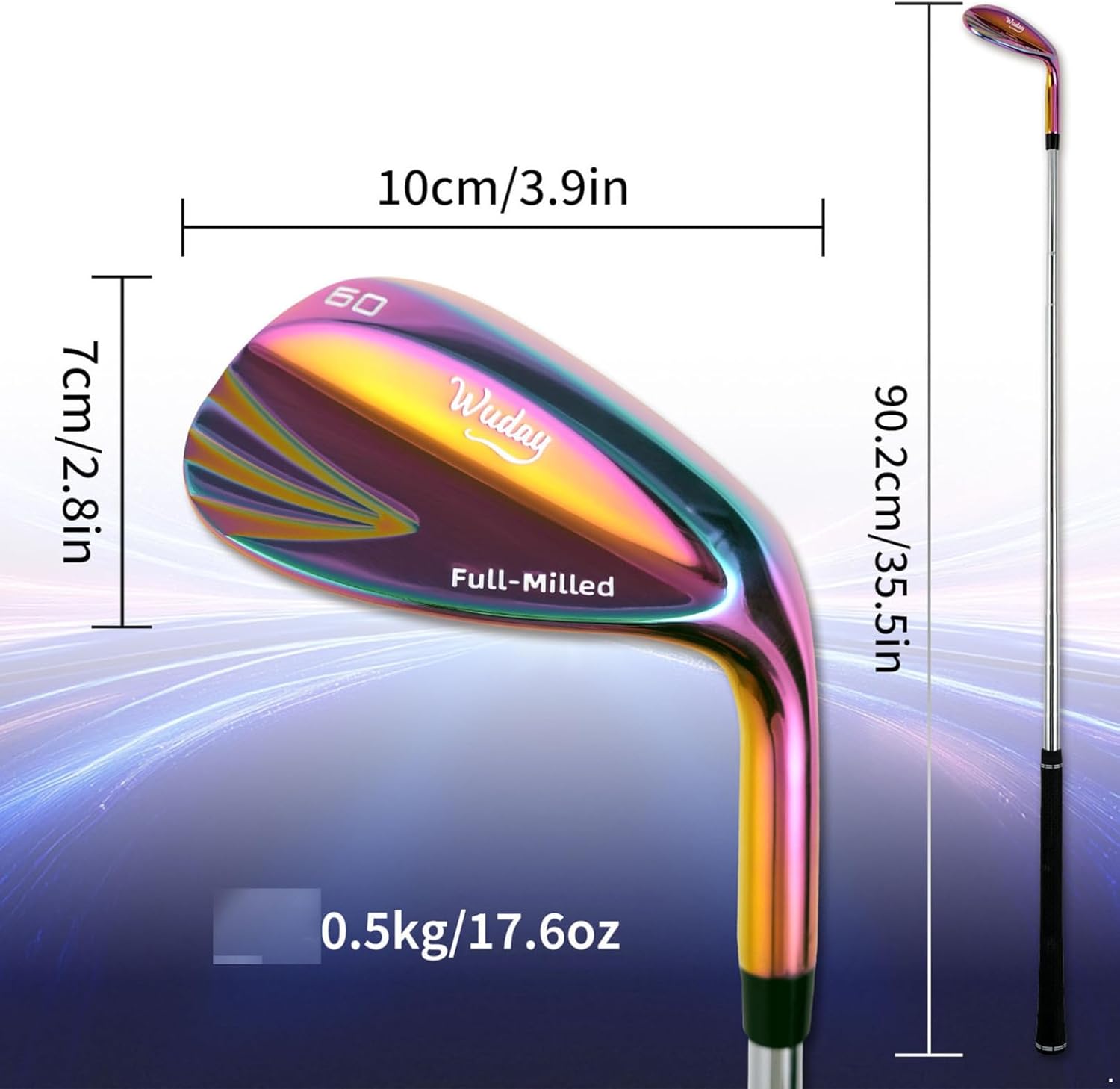 Moily Mirror Finish Golf Sand Wedge Enhanced Groove Design 52 56 60 Degree