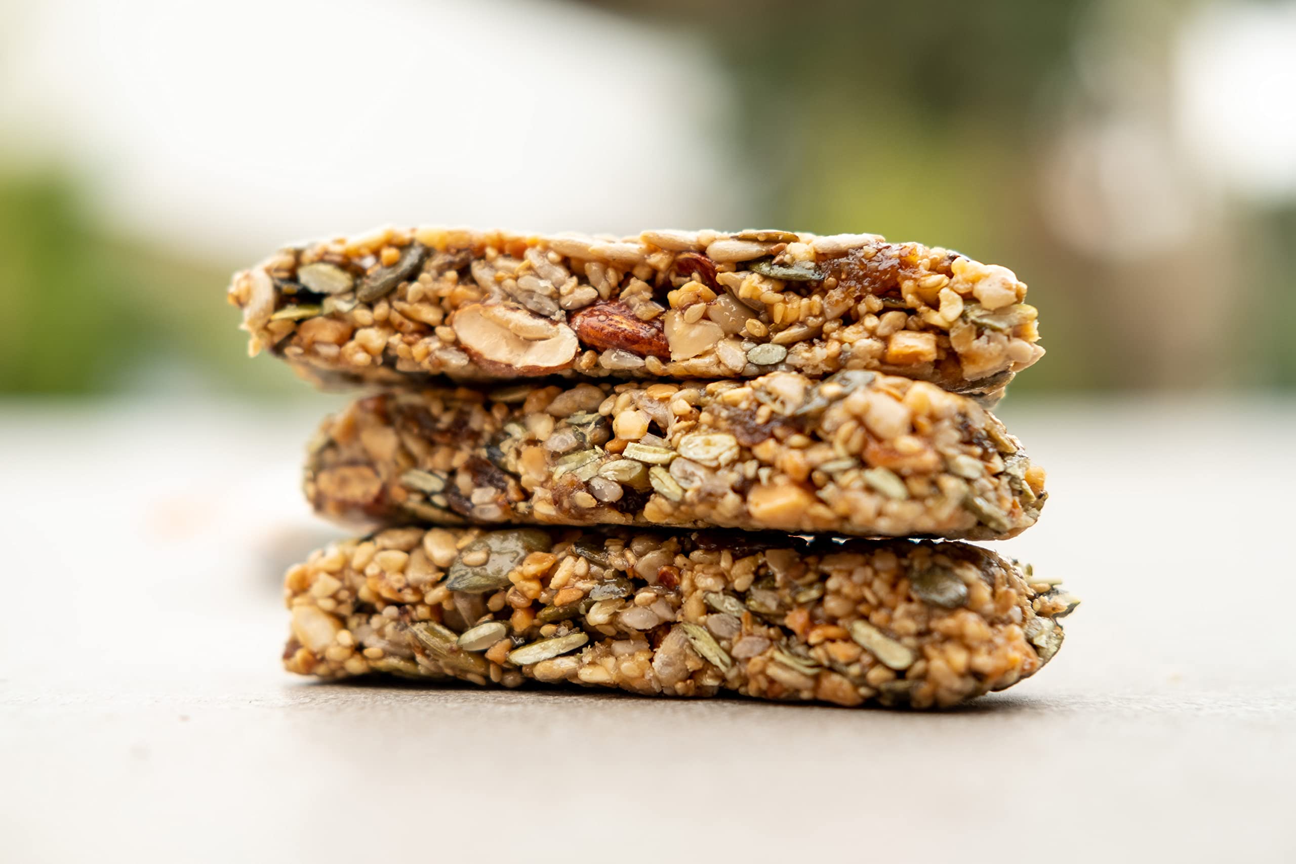 NATRULY Barritas de Frutos Secos Crunchy BIO, Sin Azúcar Añadido, 100% Natural, Orgánicas y Sin Gluten-Pack 12x40g