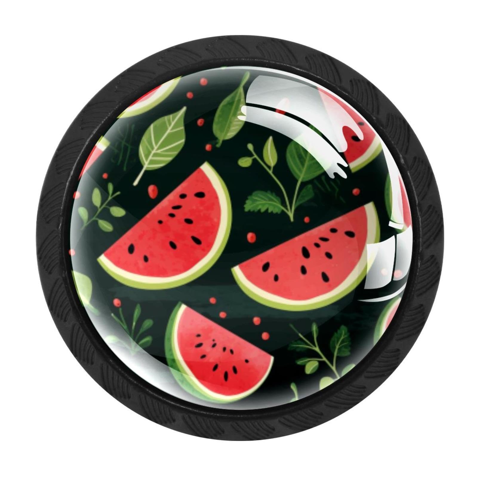 CHENZZZZ Watermelon Cabinet Knobs 4 Pieces Drawer Kitchen Cabinets Dresser Cupboard Wardrobe Unique Pulls Handles