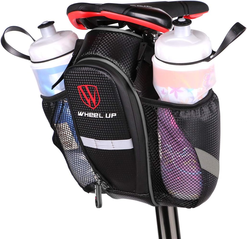WATERFLY Bike Saddle Bag Waterproof Bike Seat Bag Pouch Water Bottle Holder Mountain Road Bike