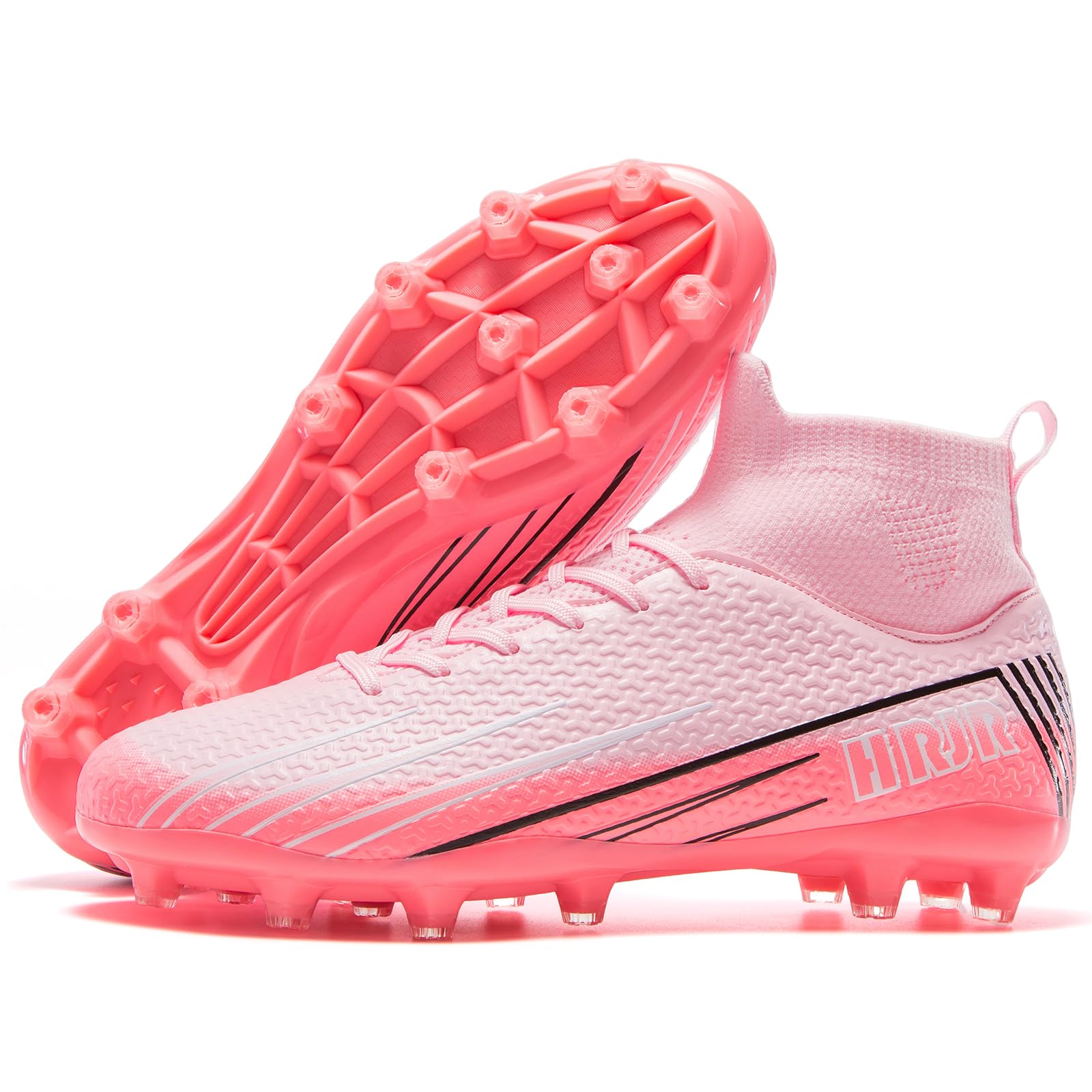 Men's Soccer Cleats Football Cleats for Unisex-Adult High-Top Spikes Shoes for Youth Lightweight Professional Training Turf Outdoor Athletic Sneaker Big Boys — view 6