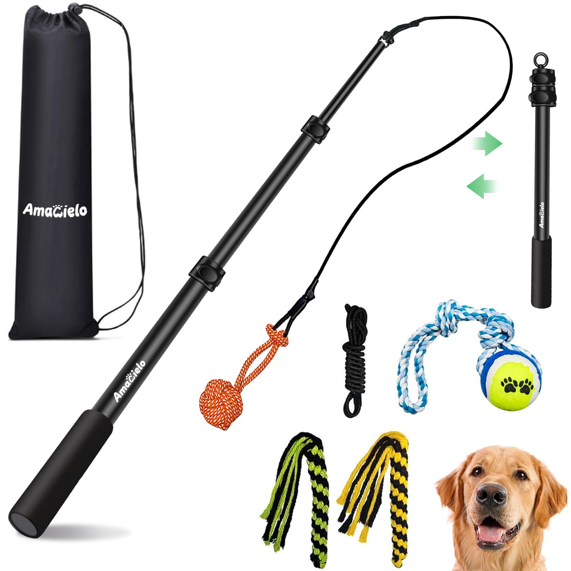 AmaCielo Flirt Pole for Dogs