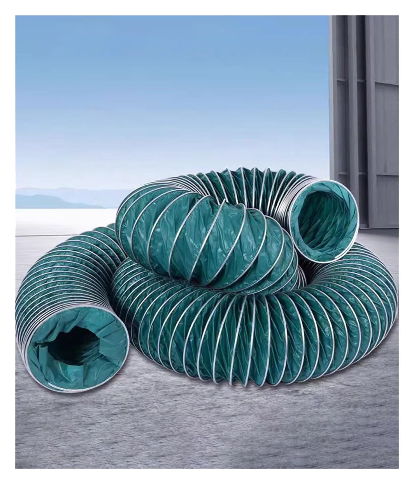 Tubo flessibile isolato di ventilazione con morsetti per applicazioni ad alta temperatura