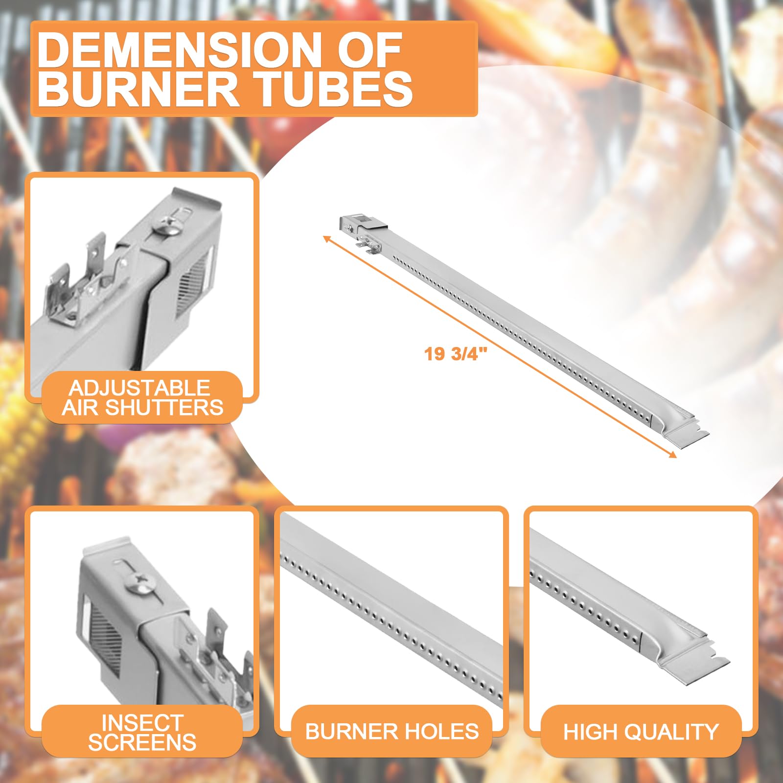 Amazon.com : 67490 Genesis 2 Burner Tubes for Weber GS4