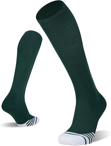 Miniatura 7 de FITRELL Paquete de 23 calcetines de béisbol y sóftbol para niños, jóvenes, hombres y mujeres, calcetines altos hasta la rodilla (varios colores)