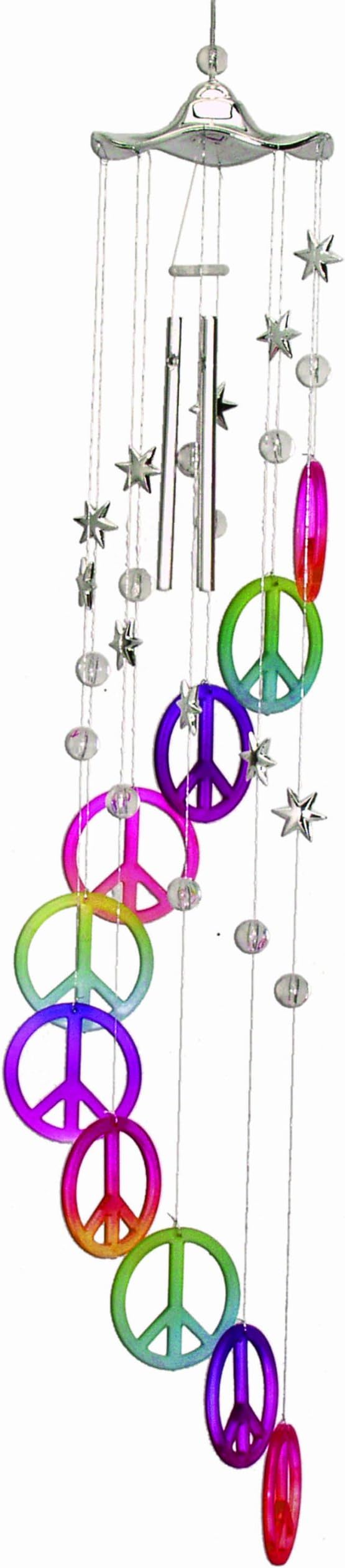 Spoontiques Peace Sign Acrylic Wind Chime