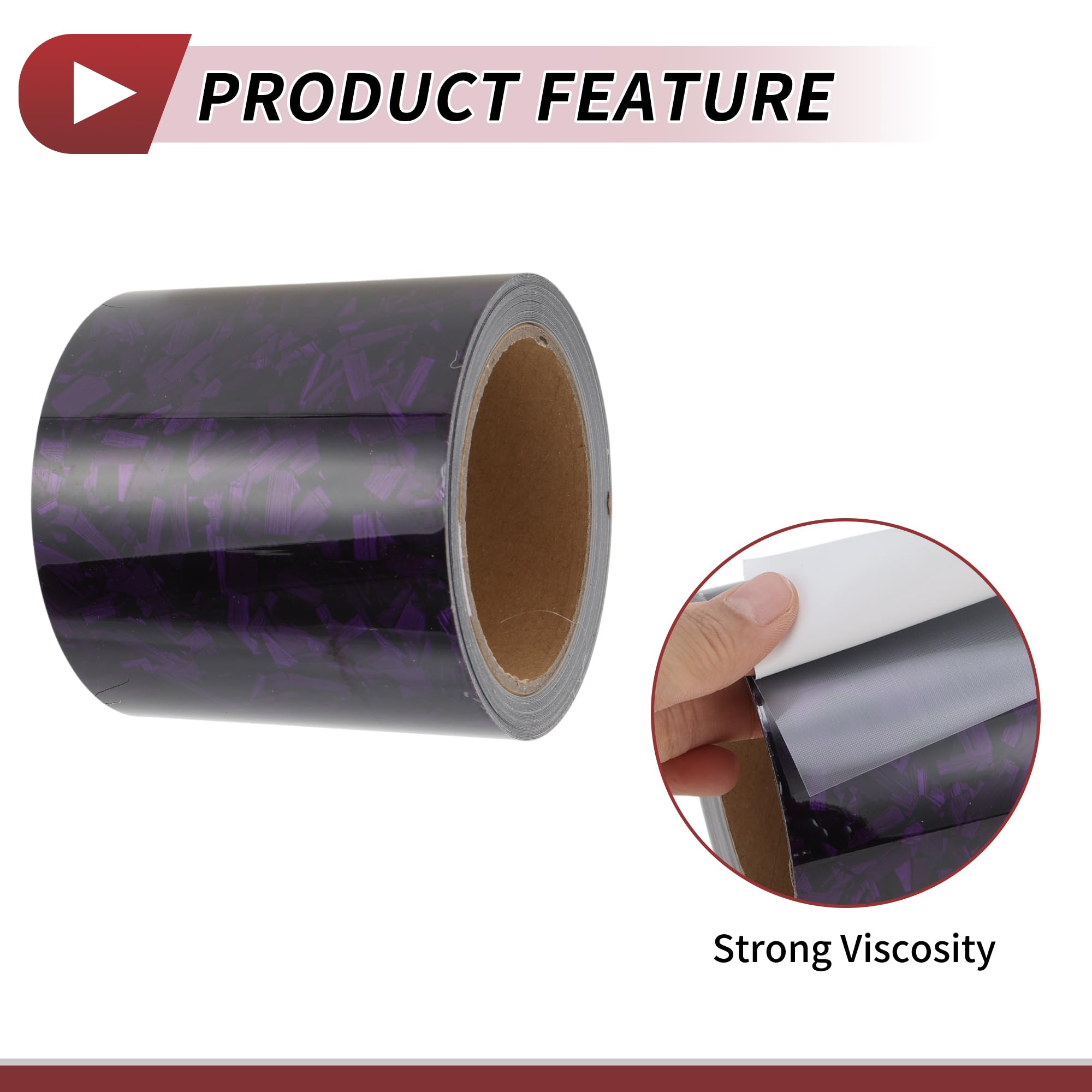 A ABSOPRO Nastro Pinstripe 10x900cm Texture Forgiati Decalcomanie Pinstripe Per Auto Moto E Barche Nastro Per Gare Adesivi Fai Da Te Viola 1 Pc