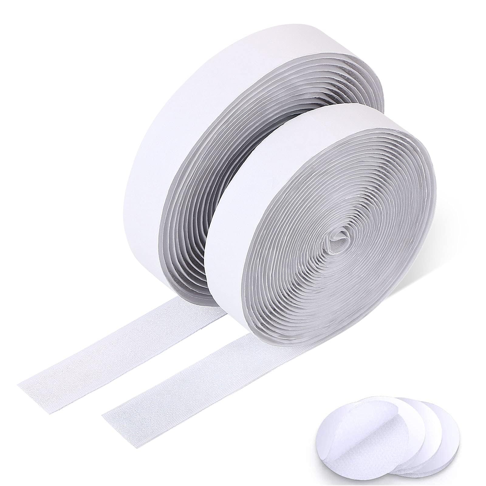 Vicloon Adhesive Tape, Adhesive gripping Tape, 10 m Hook Loop Tape, Particularly Strong Adhesive, All Types of Photo Frame Installation (White-2 cm x 10 m) — image 1