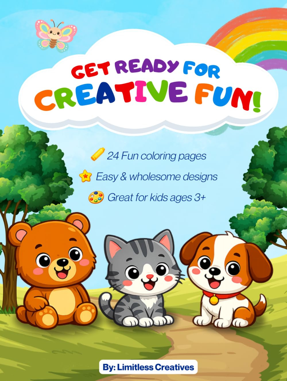FUN COLORING BOOKS FOR KIDS: Simple, Adorable Pages for Little Artists to Color and Enjoy